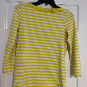 Kate Spade ♠️ Yellow striped top